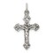 Sterling Silver INRI Crucifix Charm Jewelry Pendant 22mm x 12mm